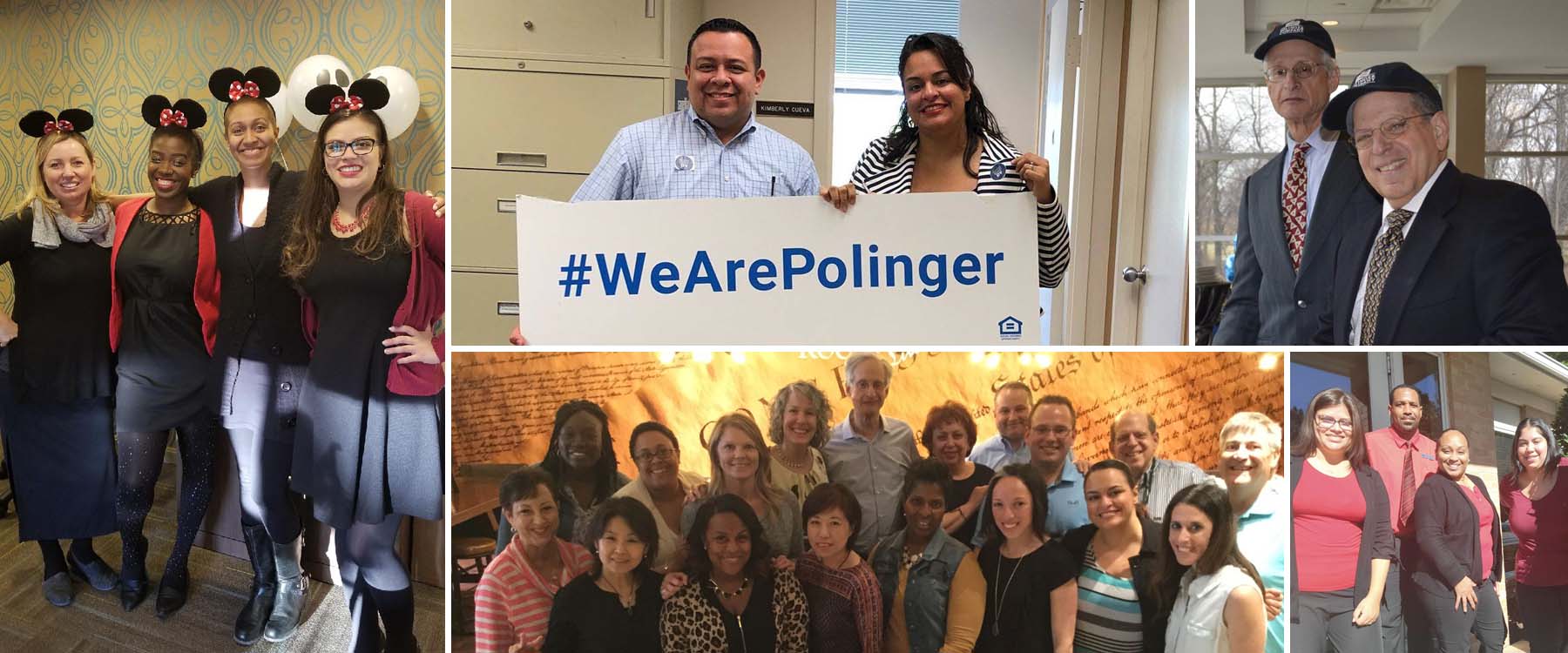 A collage of Polinger employees